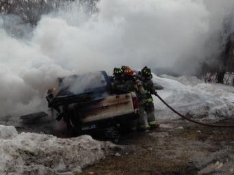Car fire drill- winter 2015
