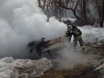 Car fire drill- winter 2015