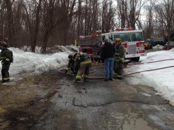 Car fire drill- winter 2015