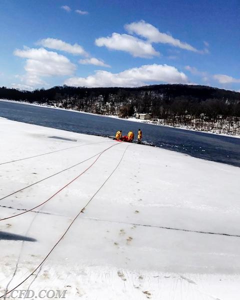 Lake Carmel Firefighters doing Ice Rescue Training
3/19/17
